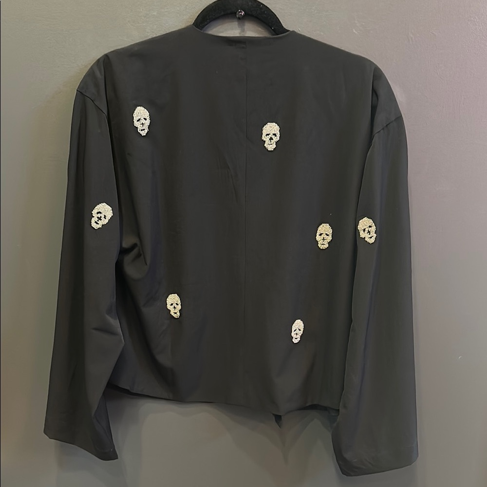 Chaser | Black Skull Embellished Jacket | Women’s Blazer | Medium - Picture 9 of 10
